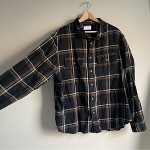 Men’s Double Brushed Flannel Button Down Shirt